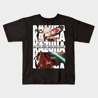 KAZUHA as one with wind and cloud Genshin Impact Kids T-Shirt